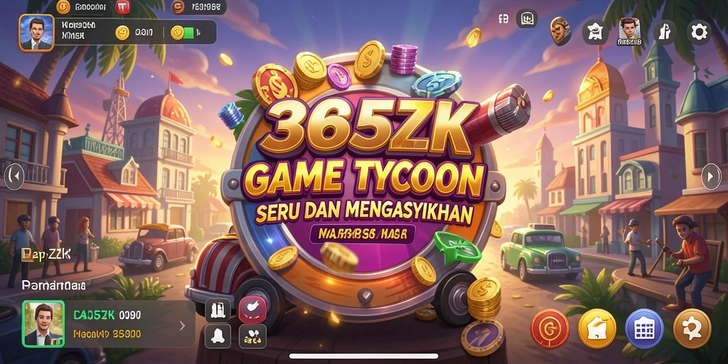 Screenshot gameplay Tycoon dengan tampilan bisnis yang menarik.
