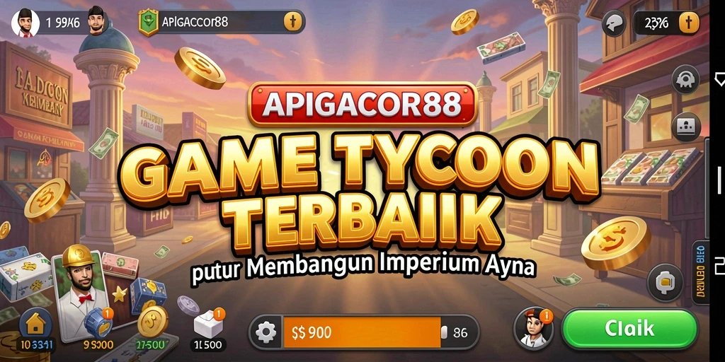 Tampilan gameplay seru dalam APIGACOR88 yang menampilkan pembangunan bisnis.