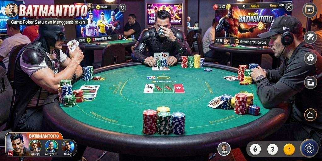 Gameplay Poker seru di dalam BATMANTOTO yang menampilkan momen mendebarkan.