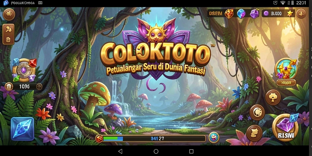 Screenshot gameplay COLOKTOTO menunjukkan aksi petualangan mendebarkan.