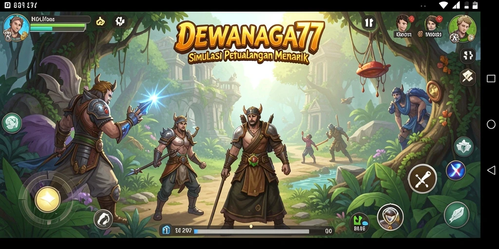 Gambaran gameplay mendalam DEWANAGA77 yang penuh aksi.