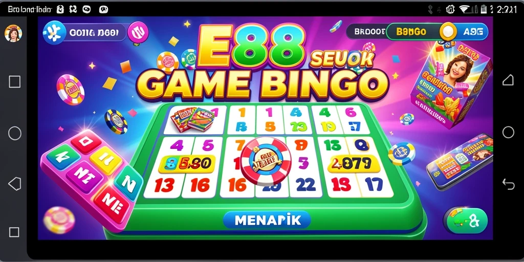 Tampilan gameplay E88 dengan keseruan permainan Bingo.