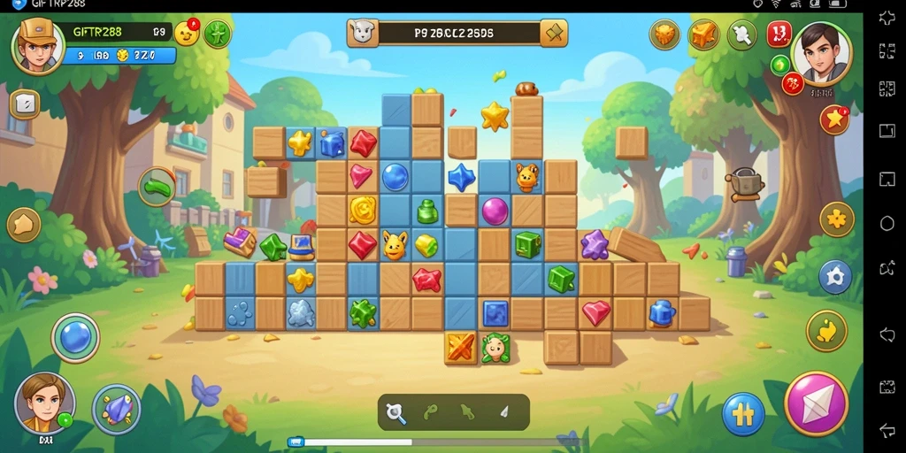 Tampilan gameplay menantang dari GIFTRP288 yang penuh warna.