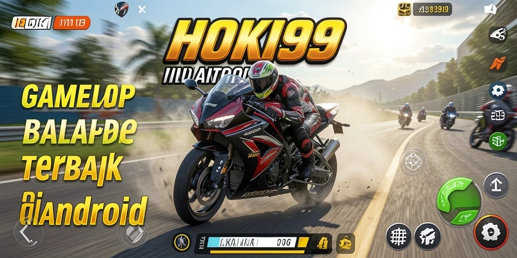 Gameplay mendebarkan HOKI99 dengan balapan seru motor di lintasan yang menantang.