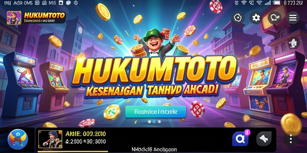 Screenshot HUKUMTOTO menunjukkan gameplay seru dengan aksi yang penuh warna.