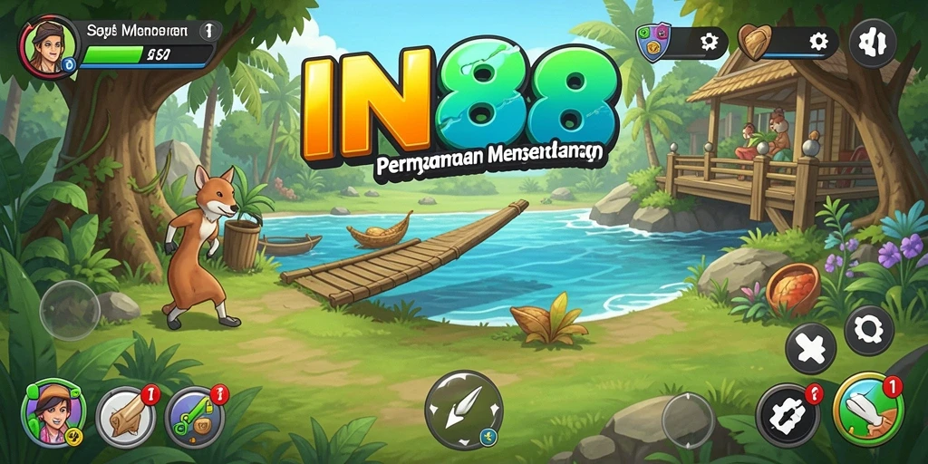 Tampilan gameplay seru dan menyenangkan di IN88.