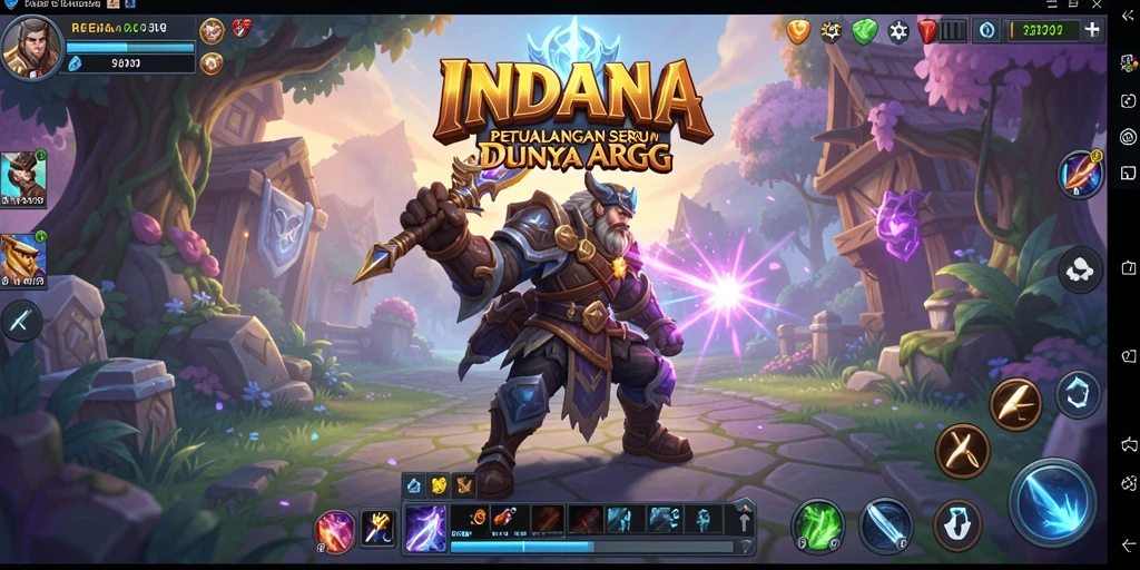 Screenshot menunjukkan aksi seru dalam gameplay ARPG INDAAA.