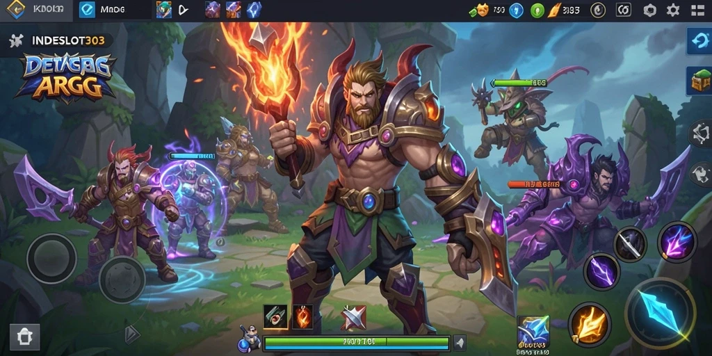Screenshot gameplay INDESLOT303 dalam aksi ARPG yang mendebarkan.