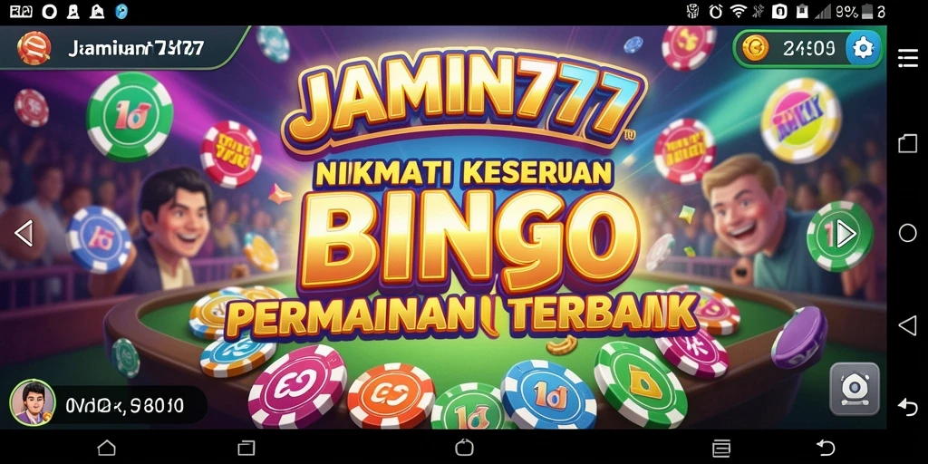Tampilan permainan Bingo yang menegangkan dan seru di JAMIN777.
