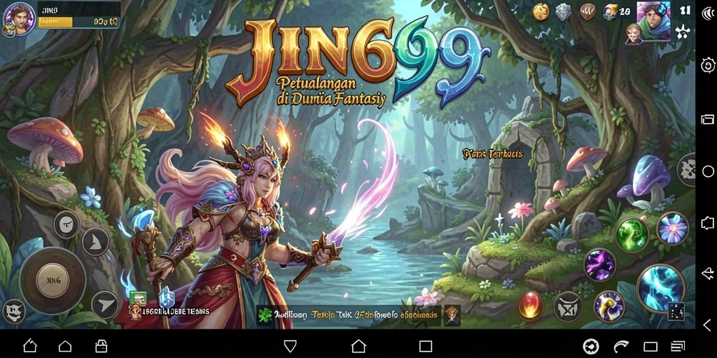 Tampilan gameplay seru di dunia petualangan JIN69.