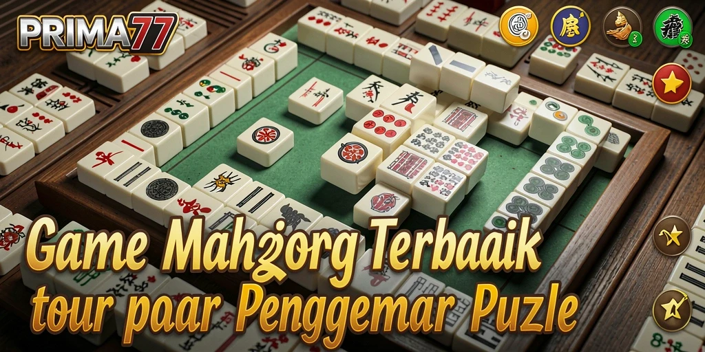 Gameplay Mahjong seru dan penuh strategi di PRIMA77.