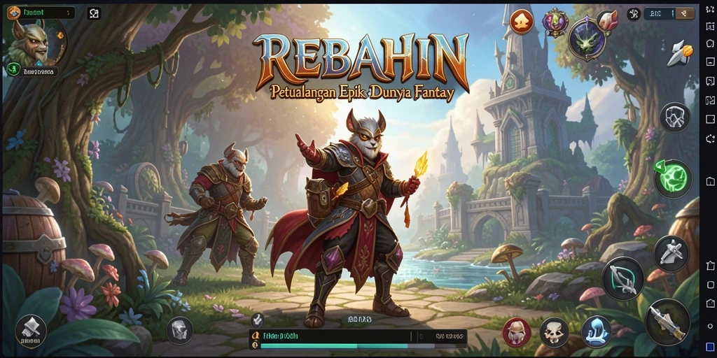 Gameplay seru di dunia fantasi REBAHIN.