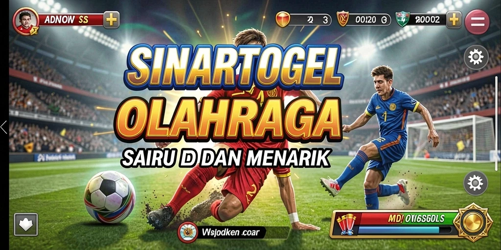 Tampilan gameplay yang mendebarkan dalam permainan olahraga.
