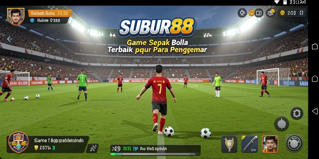 Tampilan menarik dari gameplay SUBUR88 yang menampilkan strategi sepak bola.