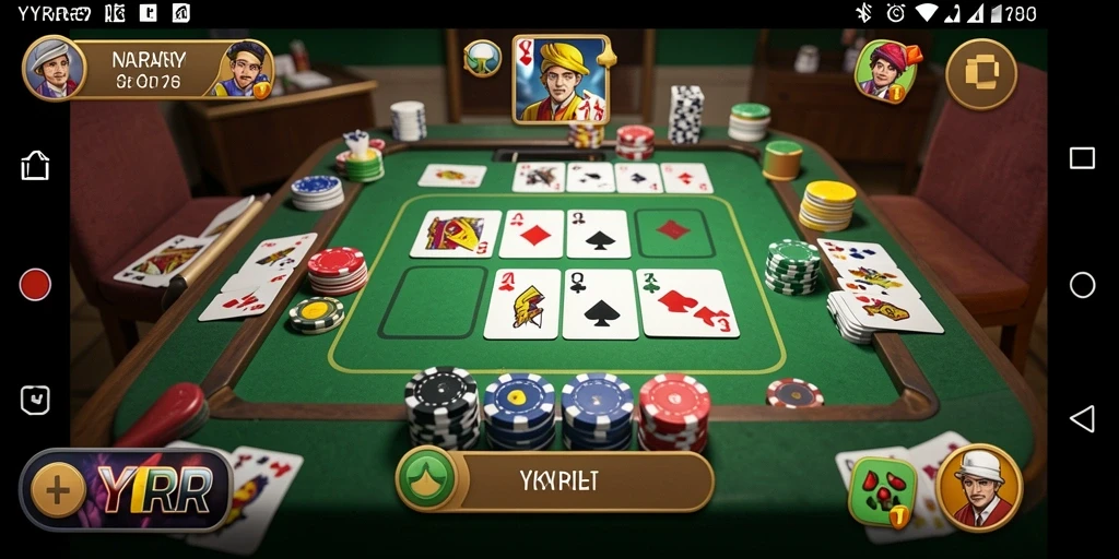 Tampilan gameplay seru Gaple di YYRR dengan grafis menarik.